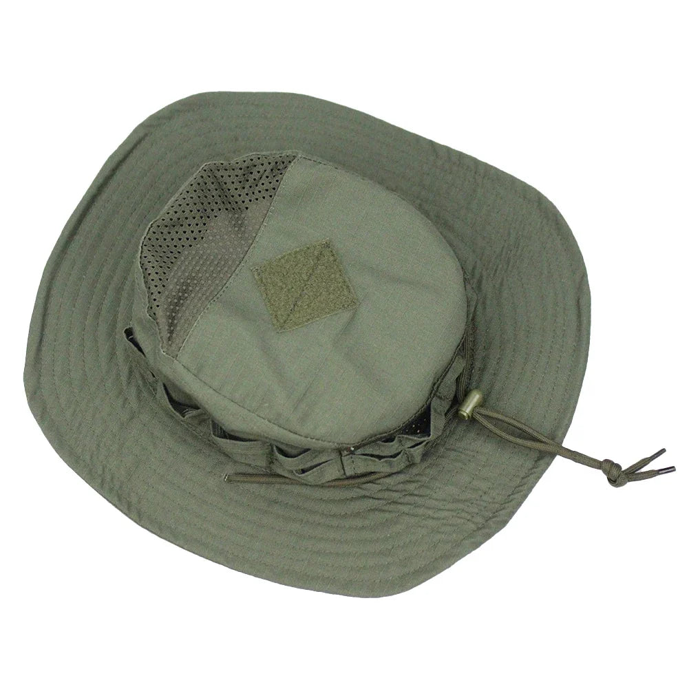 Chapéu Tático Camuflado Para Pesca e Atividades ao Ar Livre
