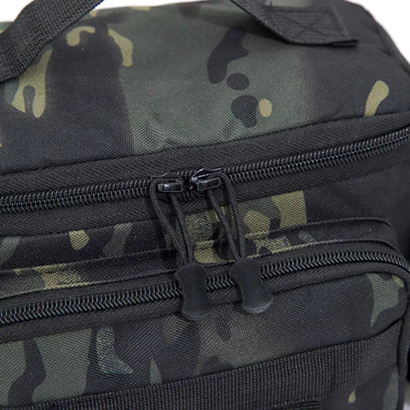 Bolsa Tática de Pesca Multifuncional – Resistente, Impermeável e Anticorrosiva