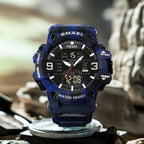 Relógio Masculino Militar Smael Camuflagem Dual Display
