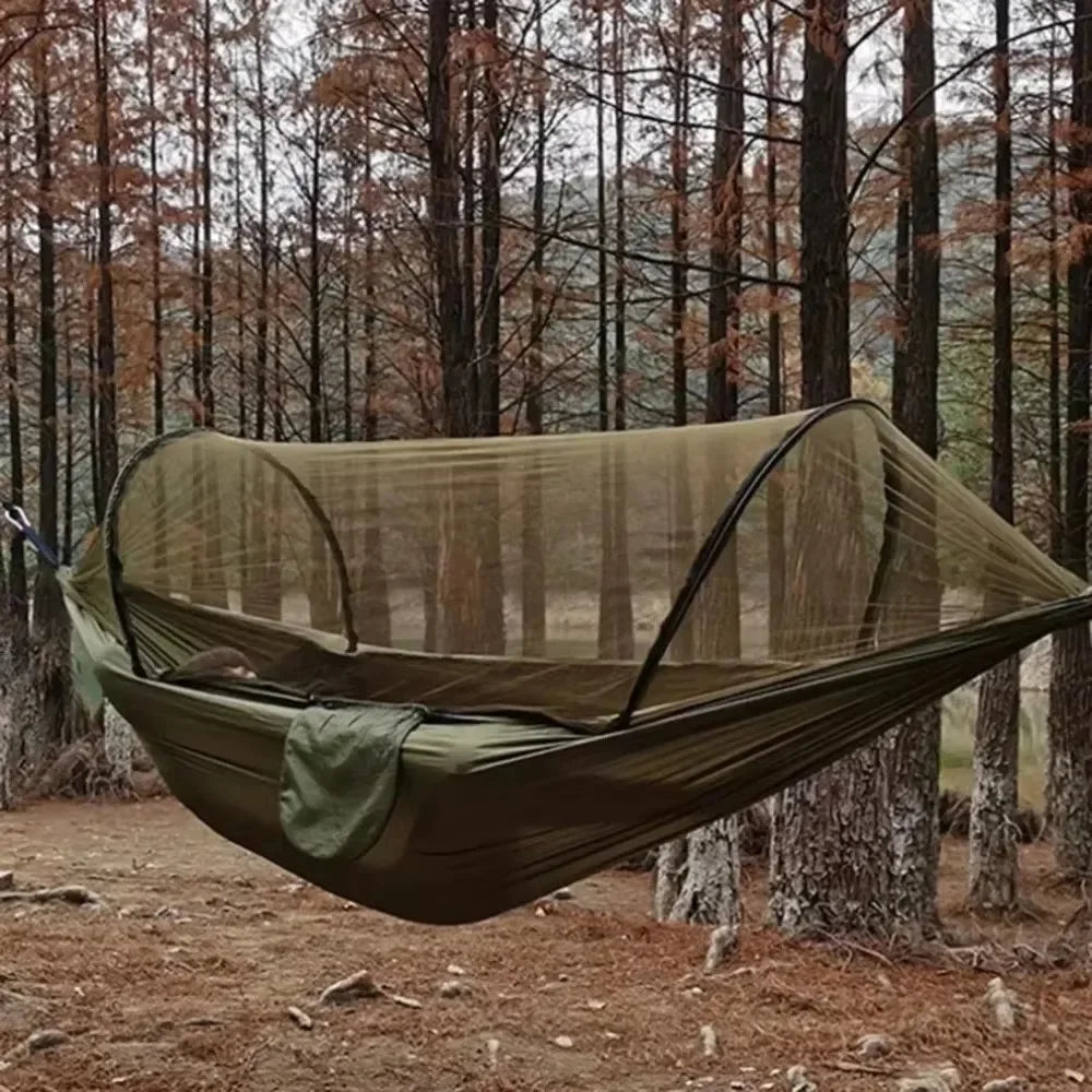 Rede de Acampamento com Mosquiteiro 250x120cm - Leve e Resistente