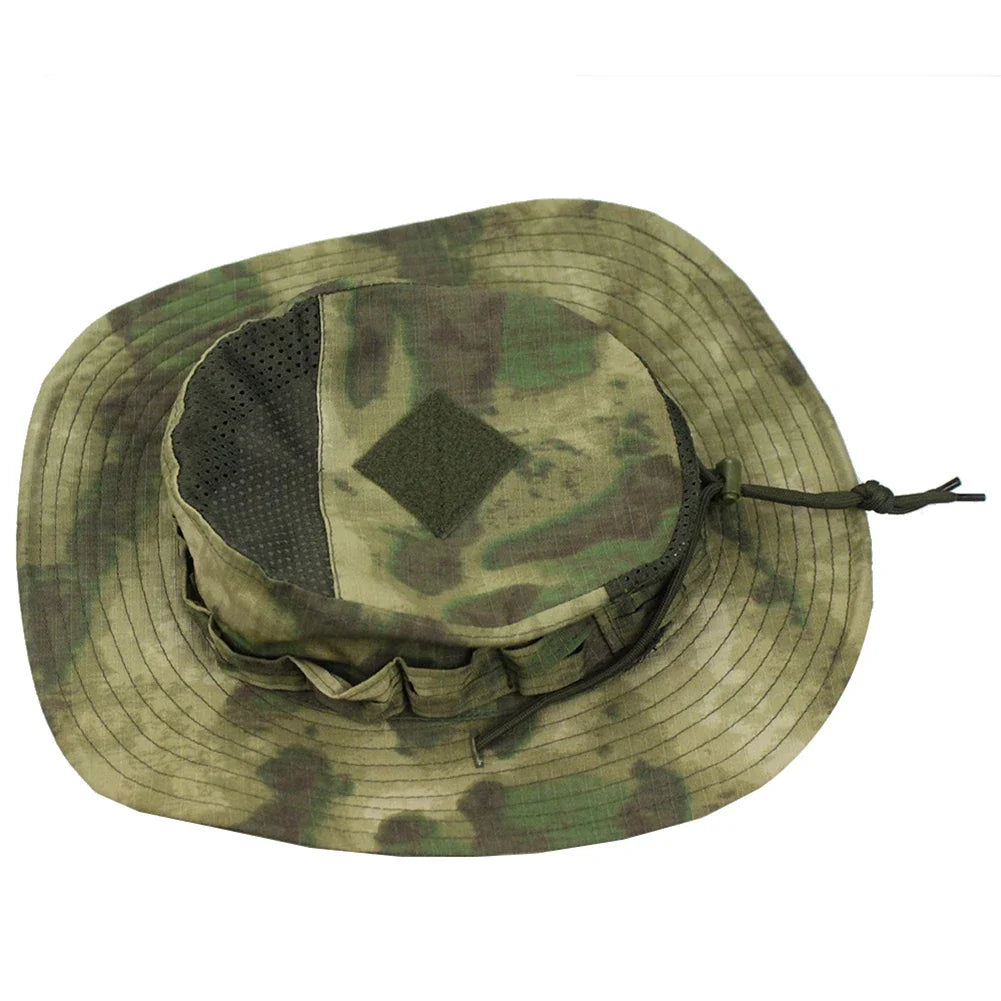 Chapéu Tático Camuflado Para Pesca e Atividades ao Ar Livre