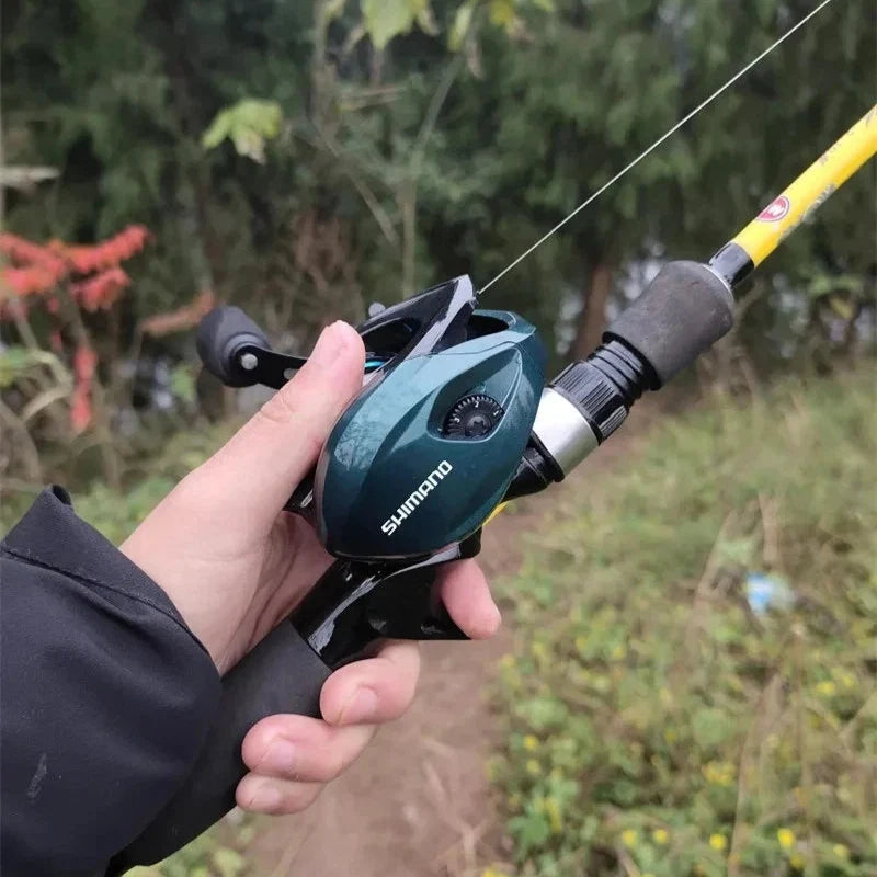 Carretilha Shimano ATD200 Com Drag 10kg Sistema De Travagem Magnético Cross-Fire