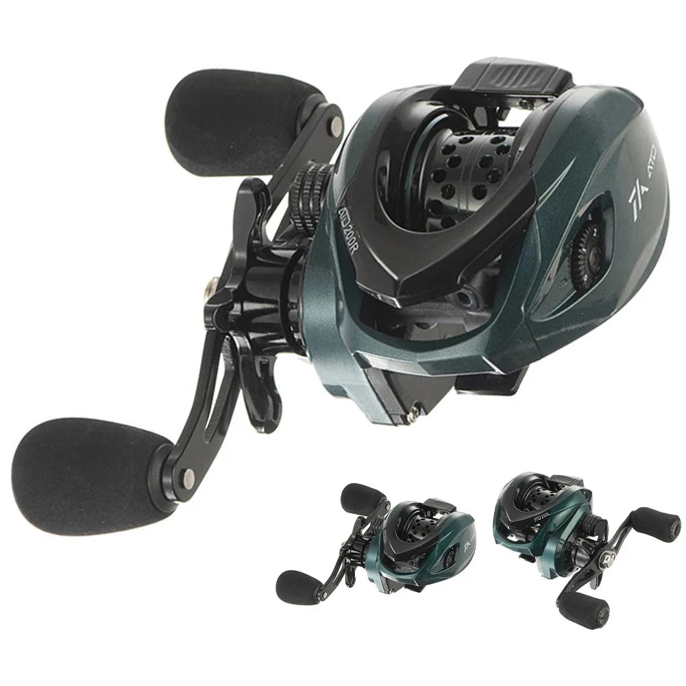 Carretilha Kingpesque Ultra Leve 10kg Drag 7.2:1 De Recolhimento  + Óculos Polarizado Kingpesque Grátis+ Ebook Proficinal De Brinde