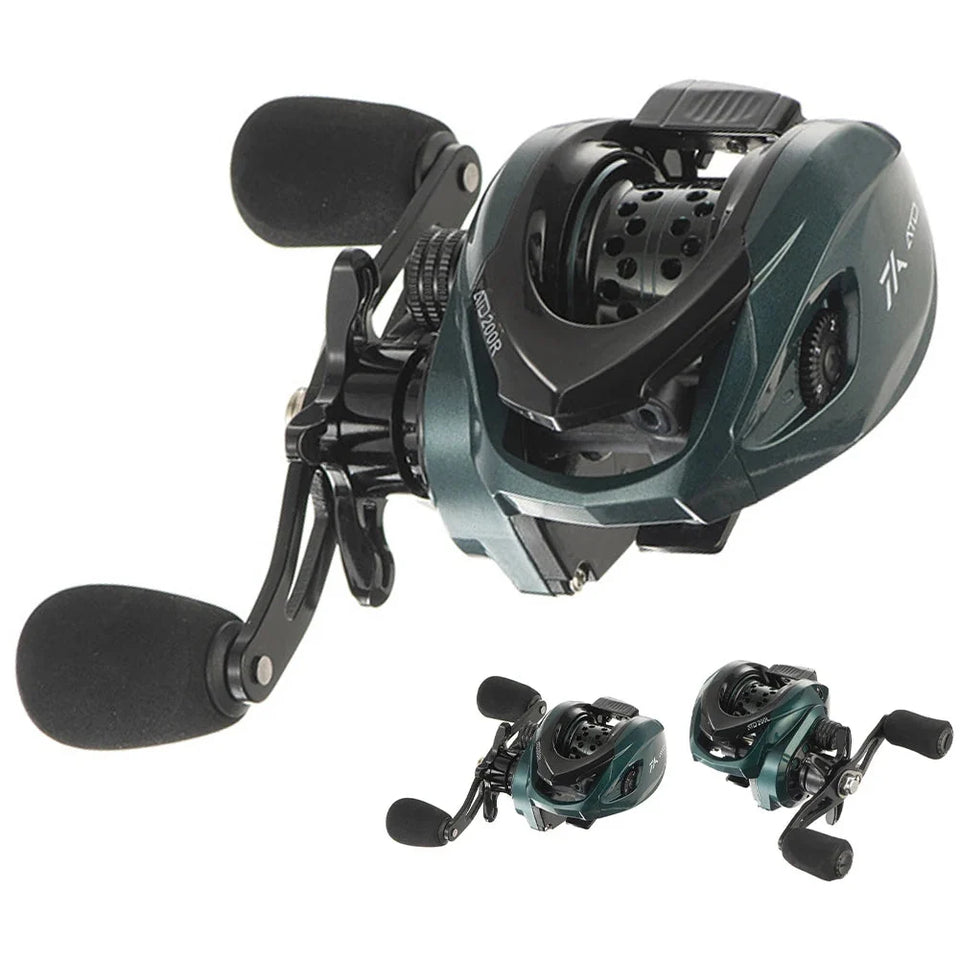 Carretilha Kingpesque Ultra Leve 10kg Drag 7.2:1 De Recolhimento  + Óculos Polarizado Kingpesque Grátis+ Ebook Proficinal De Brinde