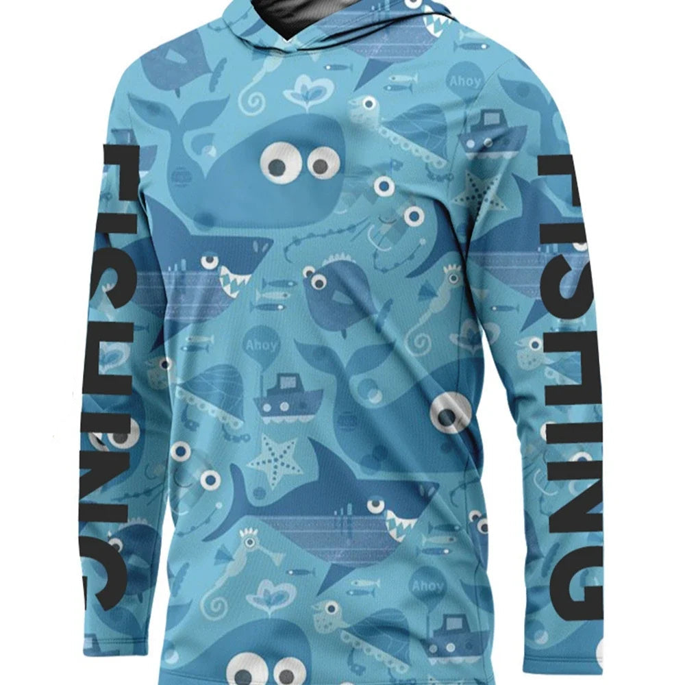 Camisa  Fishing Shirt Hoodedr Uv
