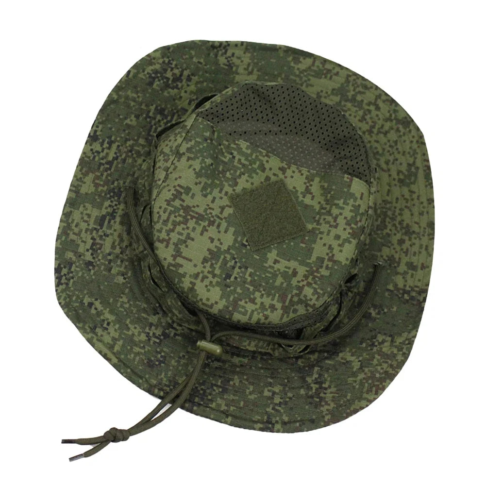 Chapéu Tático Camuflado Para Pesca e Atividades ao Ar Livre