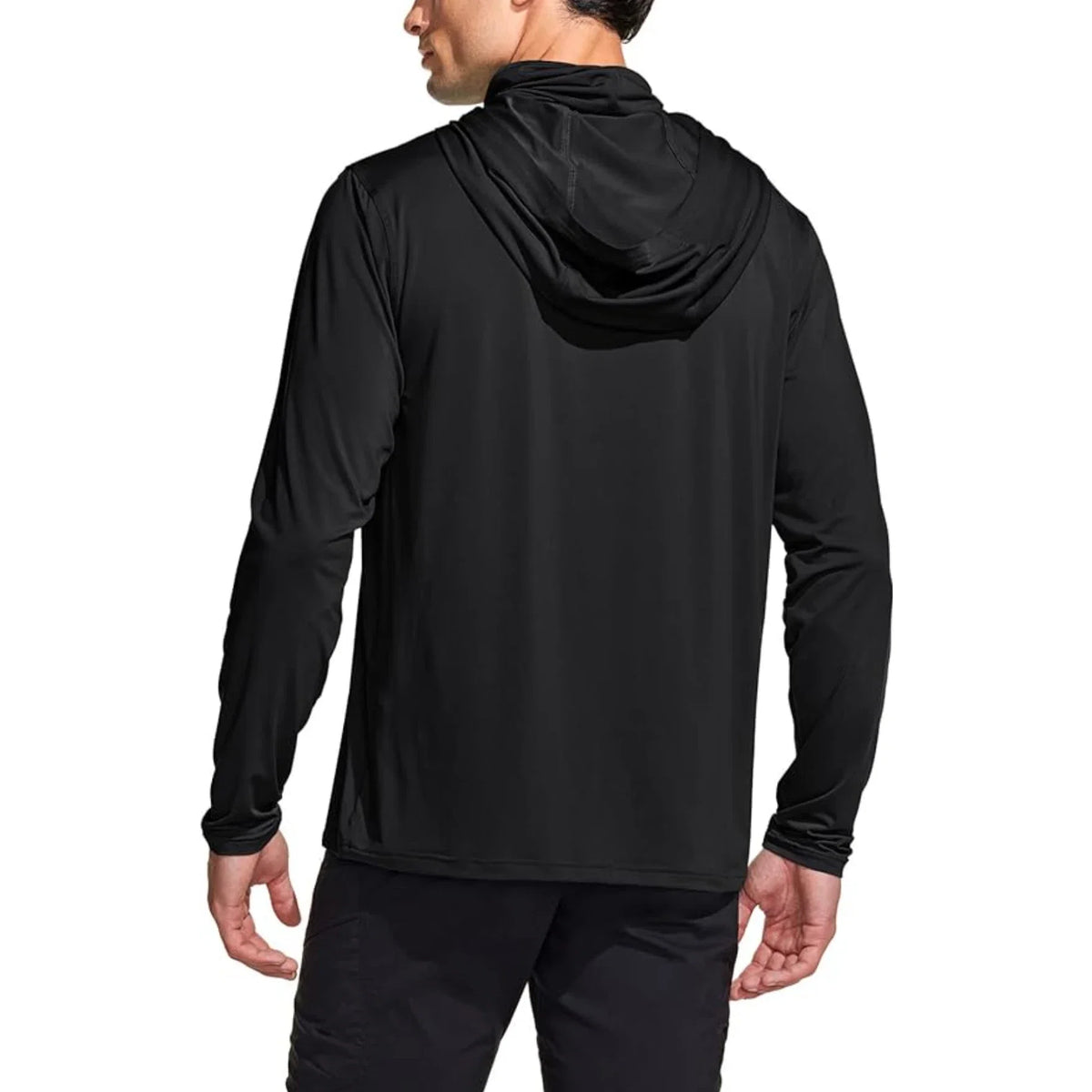 Camisa Masculina Com Capuz UPF 50+ Manga Longa para Pesca