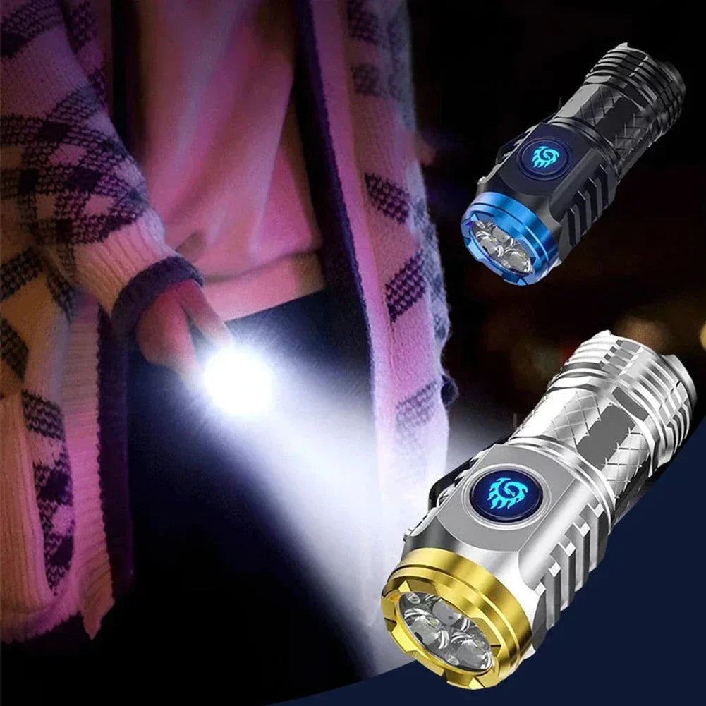 Lanterna Recarregável Impermeável 20W LED Tipo-C