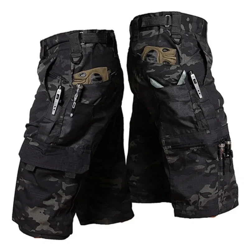 Short Masculino Camuflado de Secagem Rápida para Pesca
