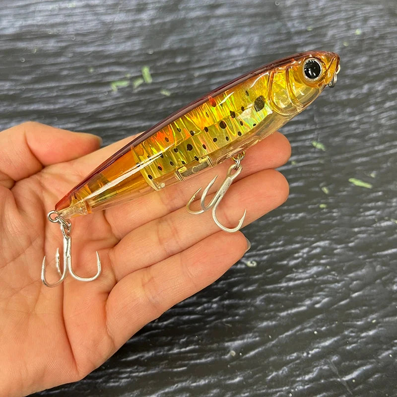 Isca Artificial Topwater Lápis Laser 17g Flutuante
