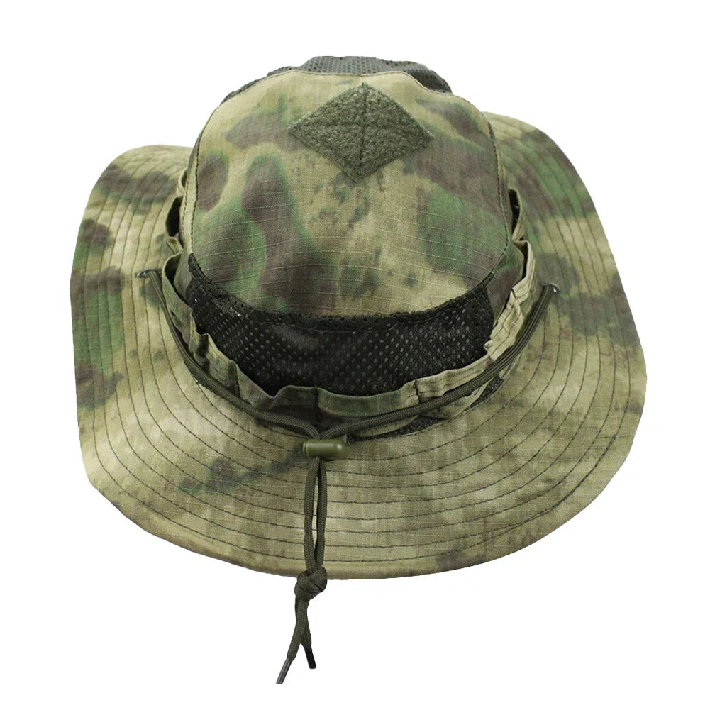 Chapéu Tático Camuflado Para Pesca e Atividades ao Ar Livre