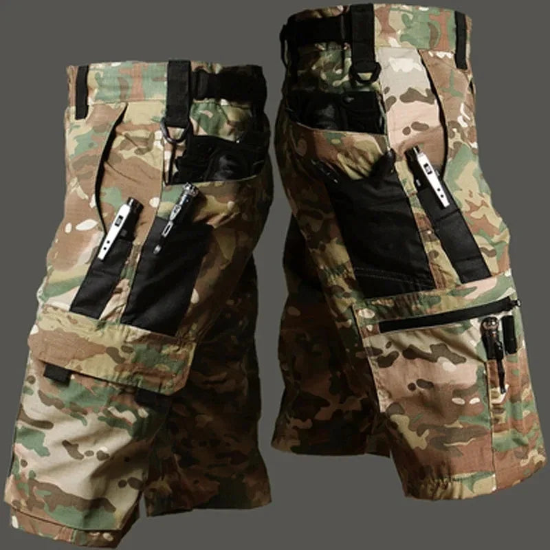 Short Masculino Camuflado de Secagem Rápida para Pesca