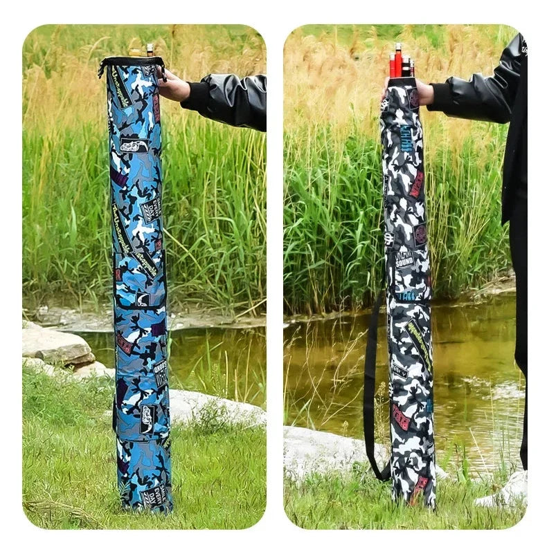 Bolsa de Pesca Dobrável Camuflada - Grande Capacidade e Impermeável