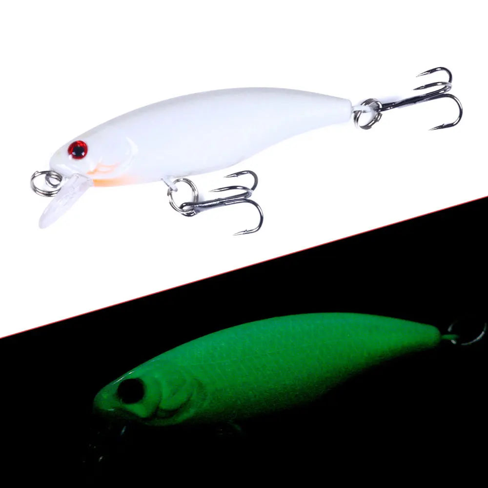 Conjunto Isca de Pesca Minnow 5 Peças com Ganchos Agudos