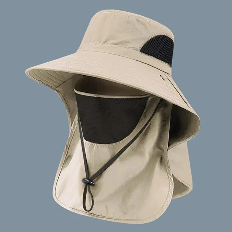Chapéu de Pescador com Proteção UV e Aba de Pescoço