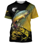 Camisa de Pesca com Secagem Rápida e Estampa de Pesca