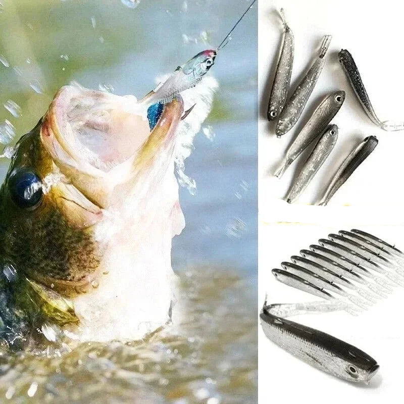 Kit Iscas De Pesca Swimbait Com 10 Peças