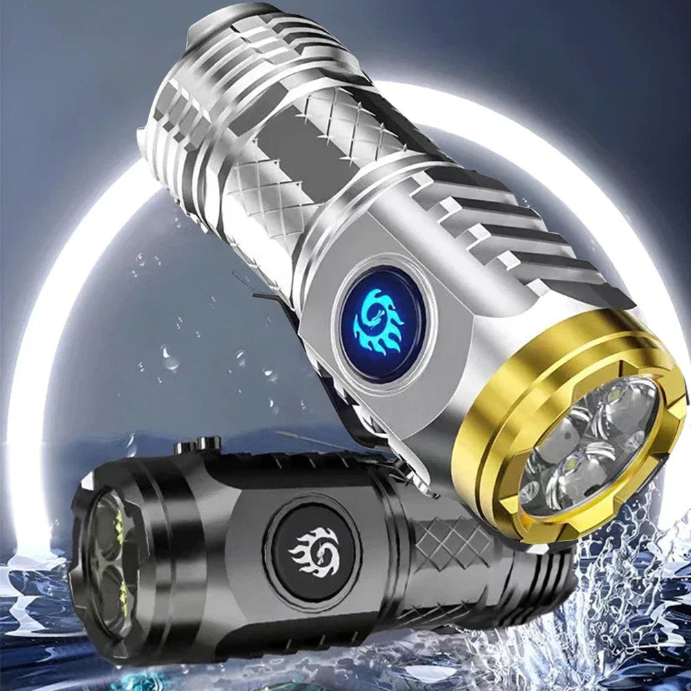 Lanterna Recarregável Impermeável 20W LED Tipo-C