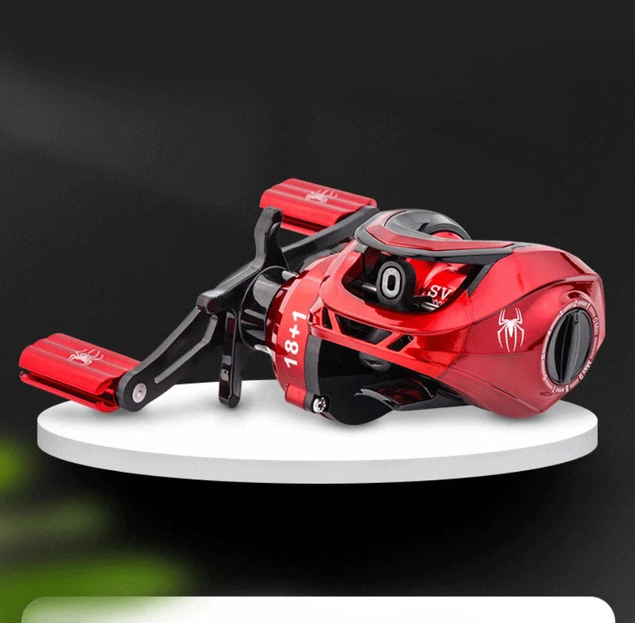 Carretilha Kingpesque de Alta Velocidade Com Drag De 8KG Recolhimento 7.2:1 + Óculos Polarizado Kingpesque Grátis