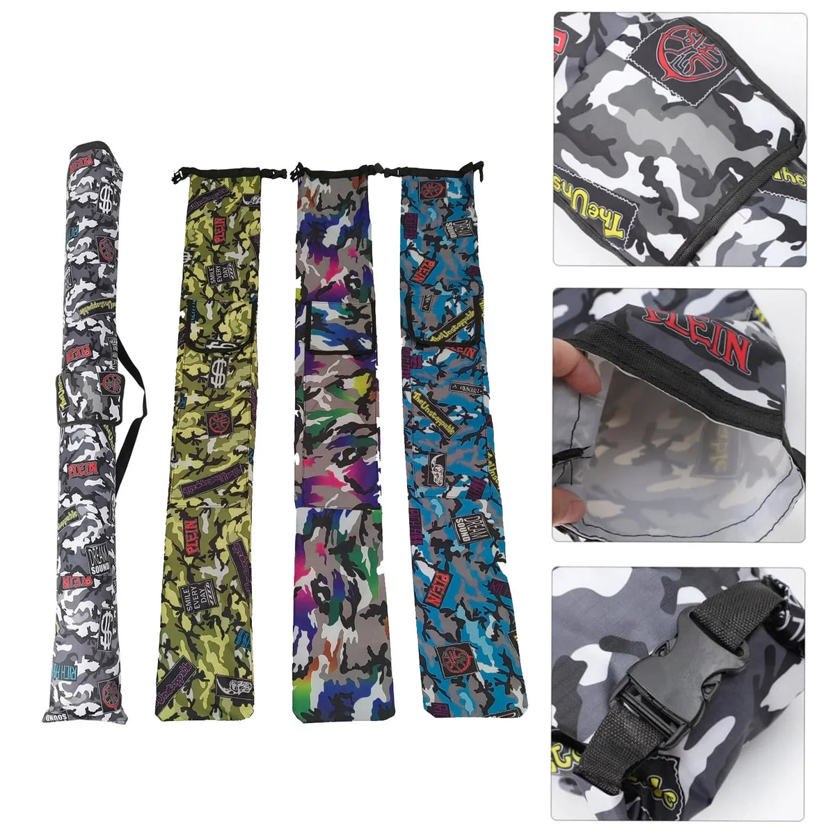 Bolsa de Pesca Dobrável Camuflada - Grande Capacidade e Impermeável