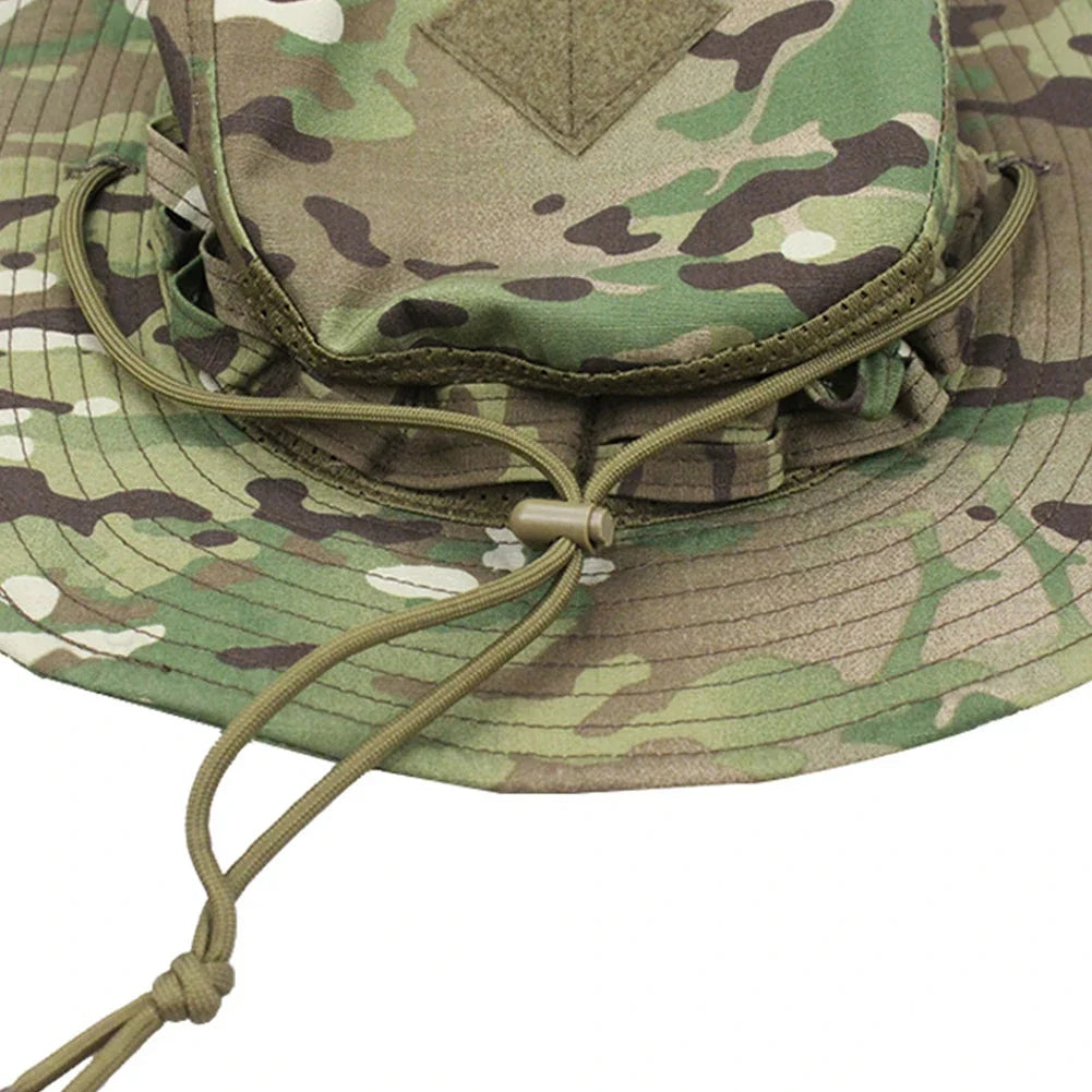 Chapéu Tático Camuflado Para Pesca e Atividades ao Ar Livre