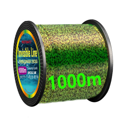 3000M/1000M/500M Invisible Fishing Line 3D Spotted Line Nylon Monofilament Fluorocarbon Coated Carp Bass Pike Fishing Line Pesca
