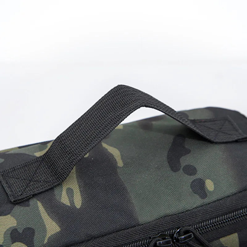 Bolsa Tática de Pesca Multifuncional – Resistente, Impermeável e Anticorrosiva