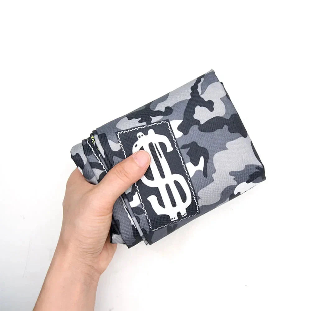 Bolsa de Pesca Dobrável Camuflada - Grande Capacidade e Impermeável