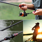 Vara de Pesca Sougayilang 2.1m Carbono Ultraleve 4 Seções