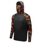 Camisa de Pesca Masculina UPF 50+ Com Capuz e Máscara UV