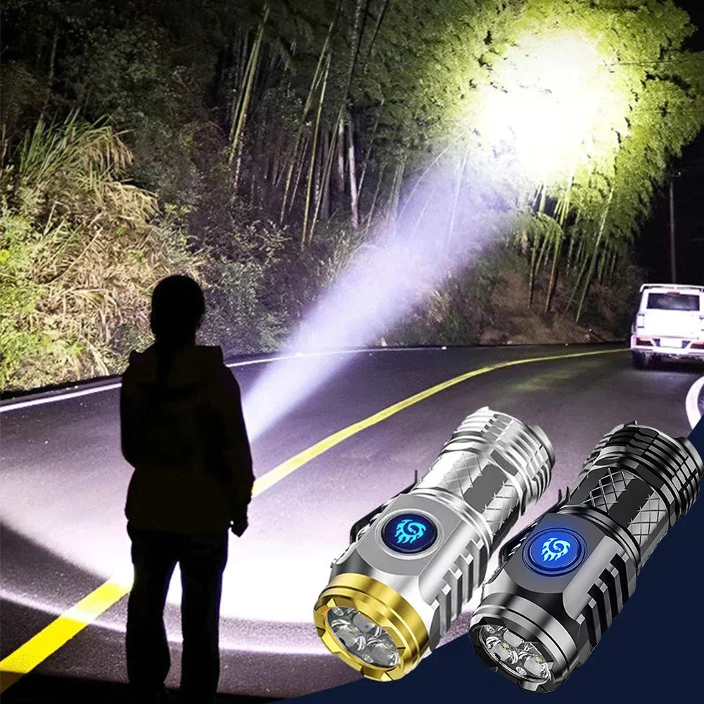 Lanterna Recarregável Impermeável 20W LED Tipo-C