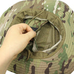Chapéu Tático Camuflado Para Pesca e Atividades ao Ar Livre