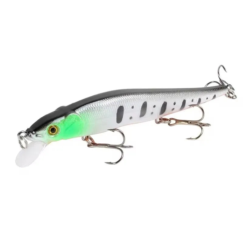 Isca Artificial Profissional Minnow 11.5cm 14g com 3 Ganchos Agudos