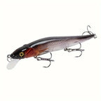 Isca Artificial Profissional Minnow 11.5cm 14g com 3 Ganchos Agudos
