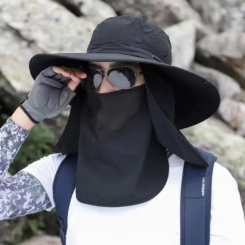 Chapéu de Pesca Dobrável com Proteção Solar 360