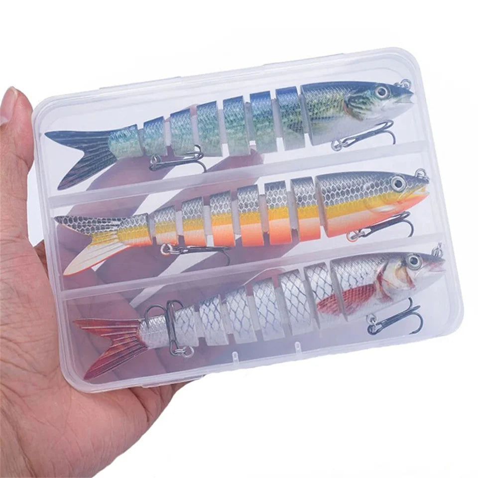Kit Isca Artificial  Articulada Com 8 Segmentos