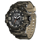 Relógio Masculino Militar Smael Camuflagem Dual Display