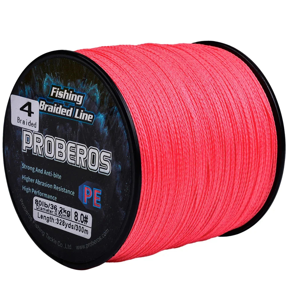 Linha de Pesca Multifilamento Proberos 300M Multicolor 6LB Até 80LB