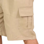 Kit 2 Short Militar Masculino de Sarja Bolsos Frontais e Traseiros