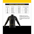 Camisa Pesca Térmica Respirável Masculina Manga Longa Proteção UV