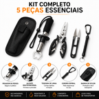 Kit Multifuncional De Pesca Com Alicate E Tesoura 5 Peças
