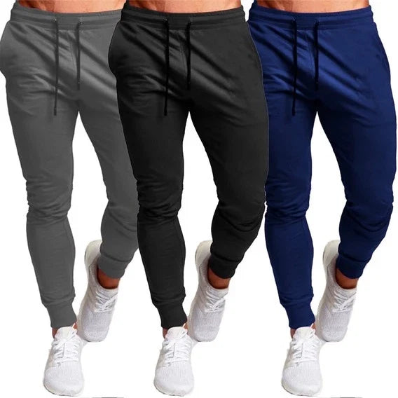 Kit 3 Calça Moletom Chimpa Jogger Skinny Masculina Confortável Dry Fit