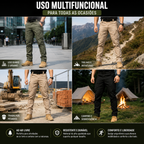 Calça Tática IX9 Masculina Cargo Multibolsos Resistente À Água Para Trilha E Outdoor