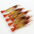Kit Isca Artificiais Camarão Para Robalo Tucunaré Corvina
