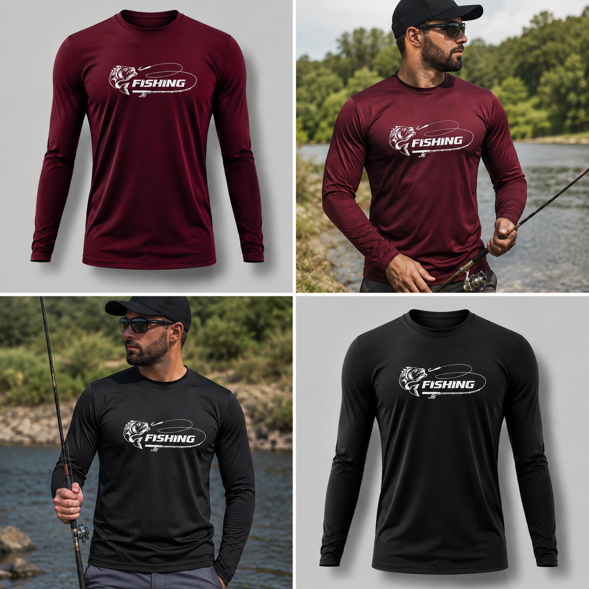 Camisa Masculina de Pesca com Proteção Solar UV+50 – Alta Performance