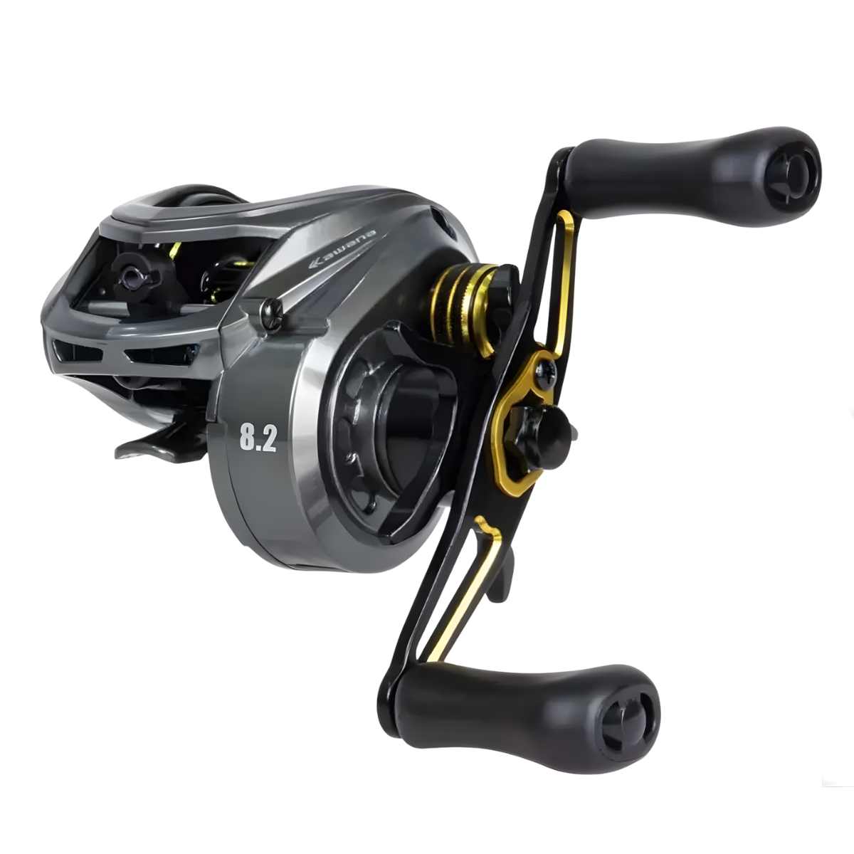 Carretilha De Pesca Profissional Kawana Lite 8.2:1 - Drag 7,5kg Som De Tomada De Linha