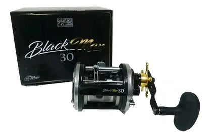 Carretilha Black Max 30 Marine Sports perfil Alto - Frete Grátis para Sul/Sudeste
