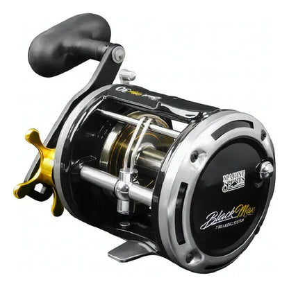 Carretilha Black Max 30 Marine Sports perfil Alto - Frete Grátis para Sul/Sudeste
