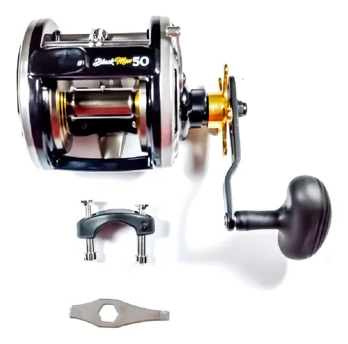 Carretilha Marine Sports Black Max 50 - Frete Grátis para Sul/Sudeste