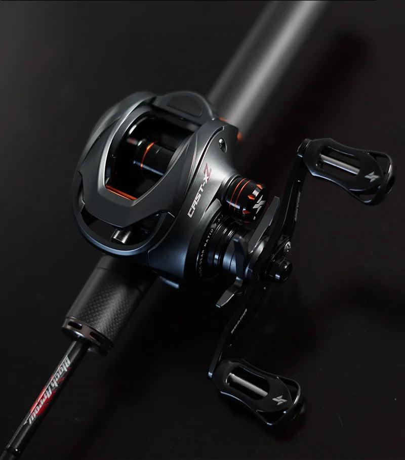 Carretilha SEASIR Cast X2 9KG Drag 7.3:1 De Recolhimento 6+1BB De Rolamento Cerâmico
